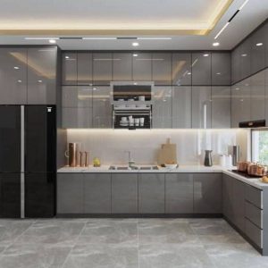 Tủ bếp nhựa bóng