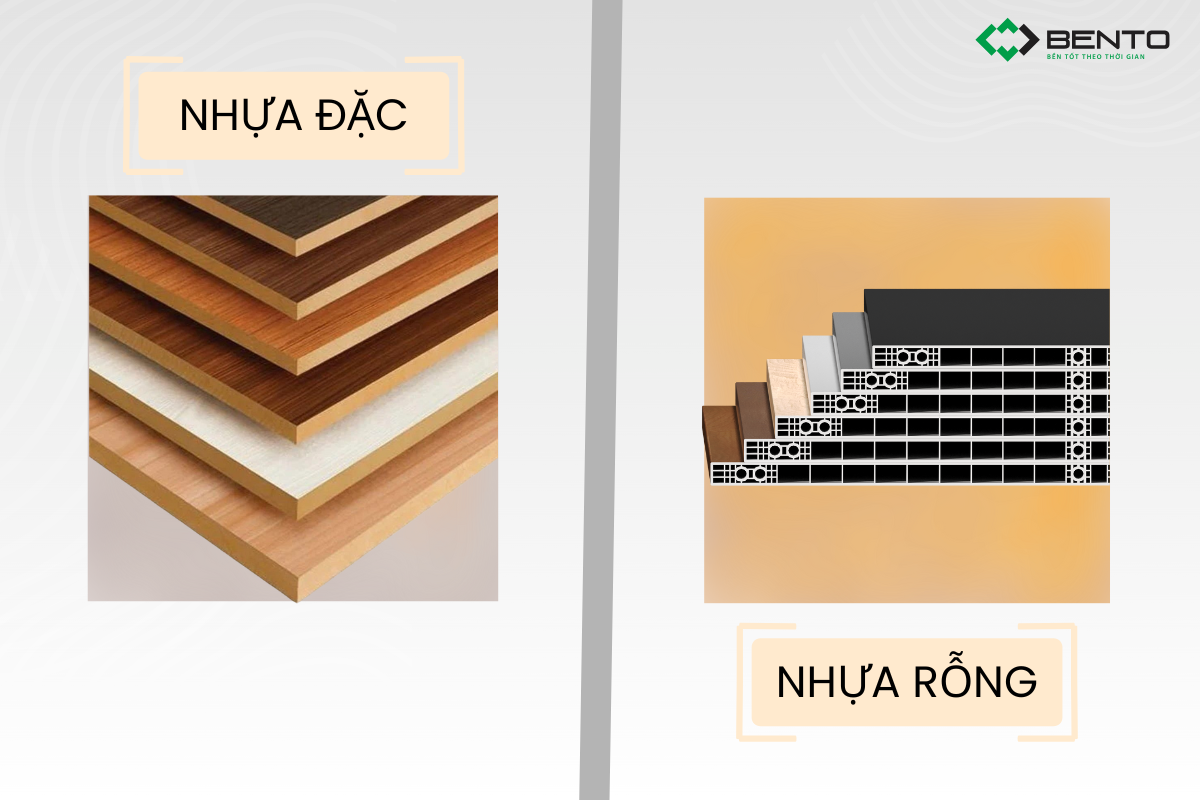 Cấu trúc nhựa đặc và nhựa rỗng