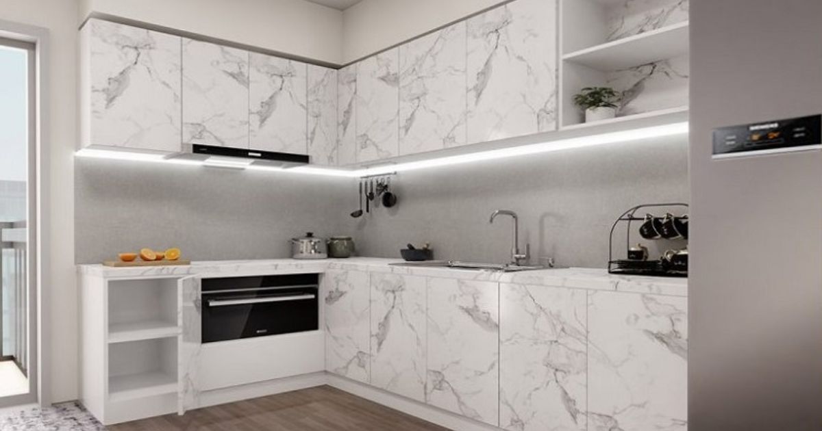 Tổng hợp 10+ mẫu tủ bếp nhựa hiện đại 2026, thiết kế mới, dễ ứng dụng cho nhiều không gian bếp