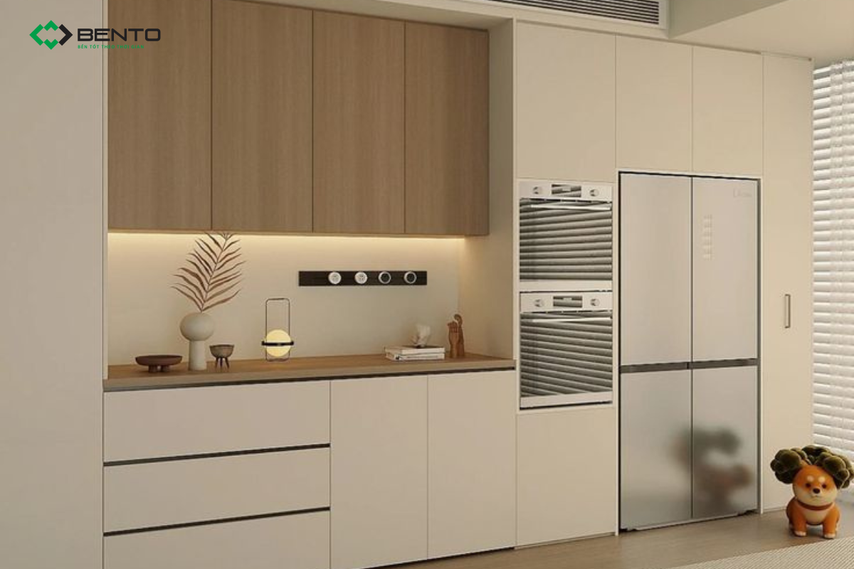 Tủ bếp nhựa cánh phẳng