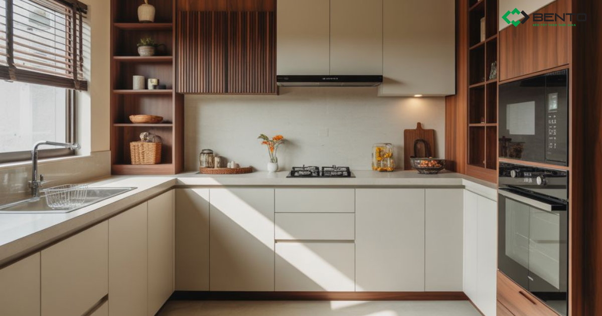 Tủ bếp nhựa hiện đại