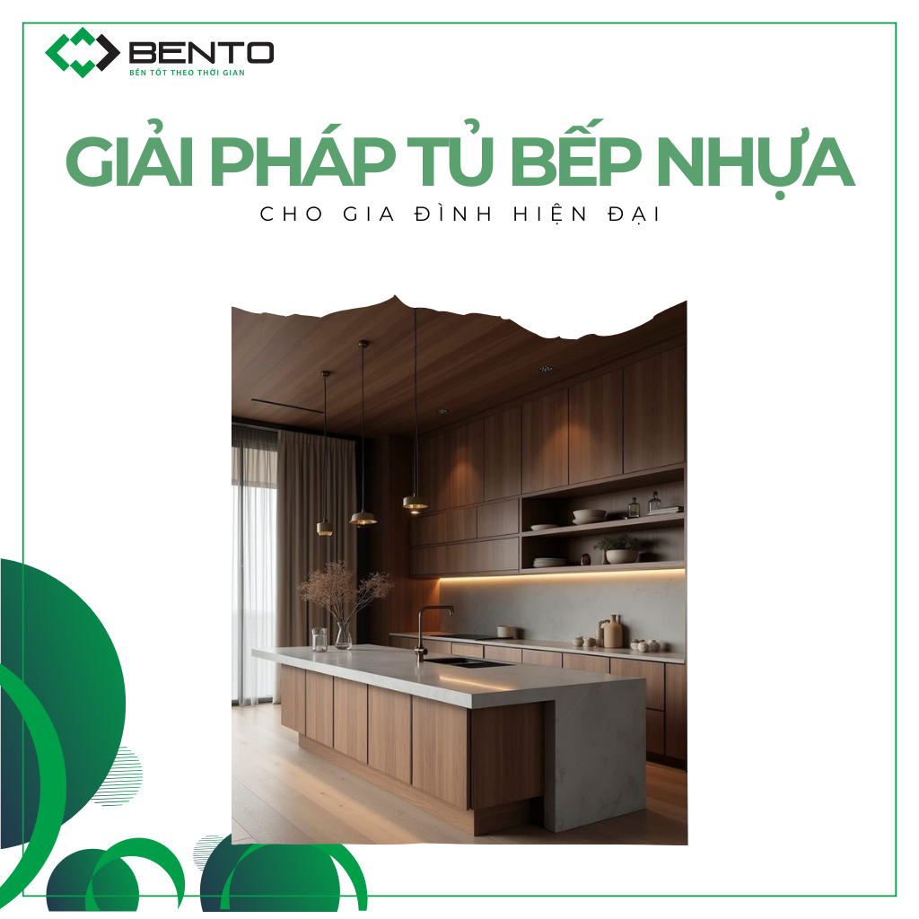 Giải pháp tủ bếp nhựa bền lâu cho gia đình hiện đại