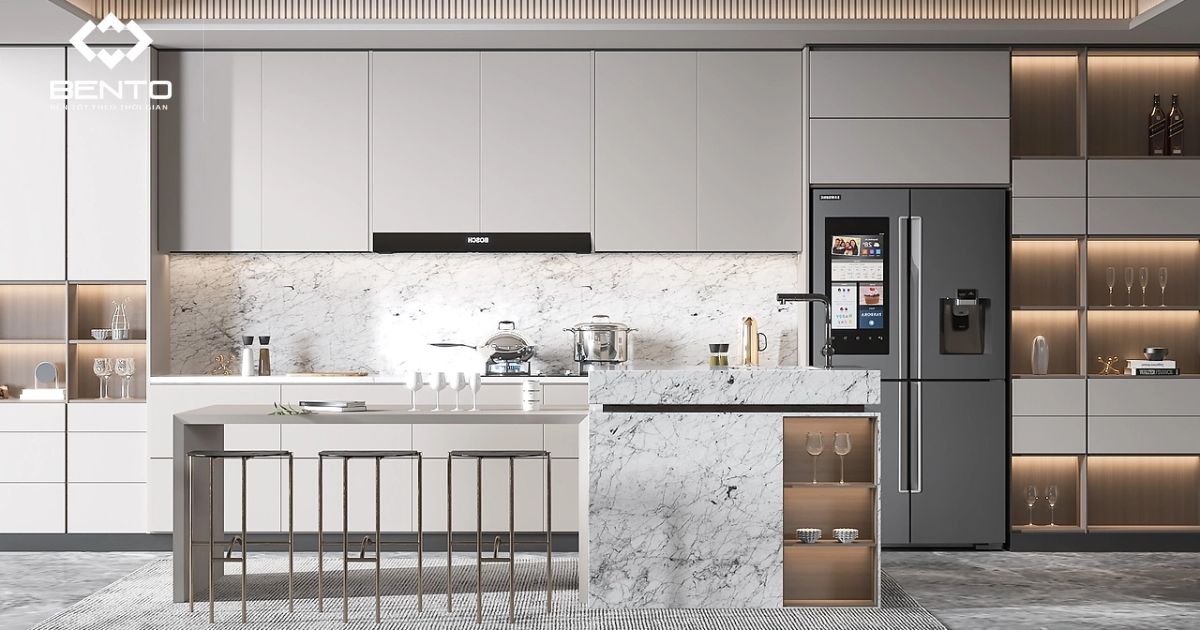 Tổng hợp mẫu tủ bếp nhựa chữ I đẹp, tiết kiệm diện tích cho căn hộ và nhà nhỏ