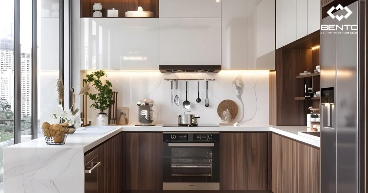 Gợi ý mẫu tủ bếp nhựa cao cấp cho căn hộ chung cư, tối ưu diện tích và công năng sử dụng