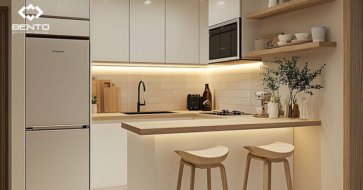 Gợi ý mẫu tủ bếp nhựa cao cấp cho căn hộ chung cư, tối ưu diện tích và công năng sử dụng