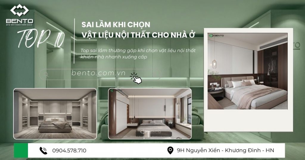 Top sai lầm thường gặp khi chọn vật liệu nội thất khiến nhà nhanh xuống cấp