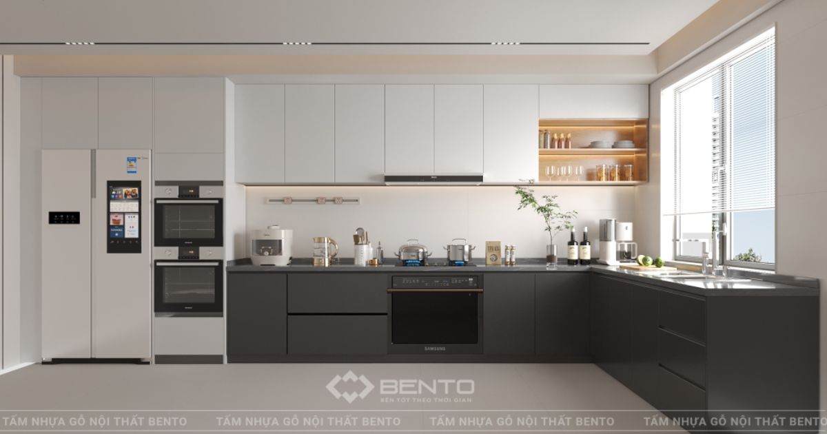 Phân tích các lý do tủ bếp nhựa ngày càng được lựa chọn thay cho gỗ và vật liệu truyền thống trong không gian bếp