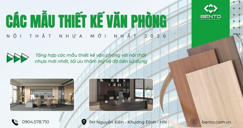 Tổng hợp các mẫu thiết kế văn phòng với nội thất nhựa mới nhất, tối ưu thẩm mỹ và độ bền sử dụng