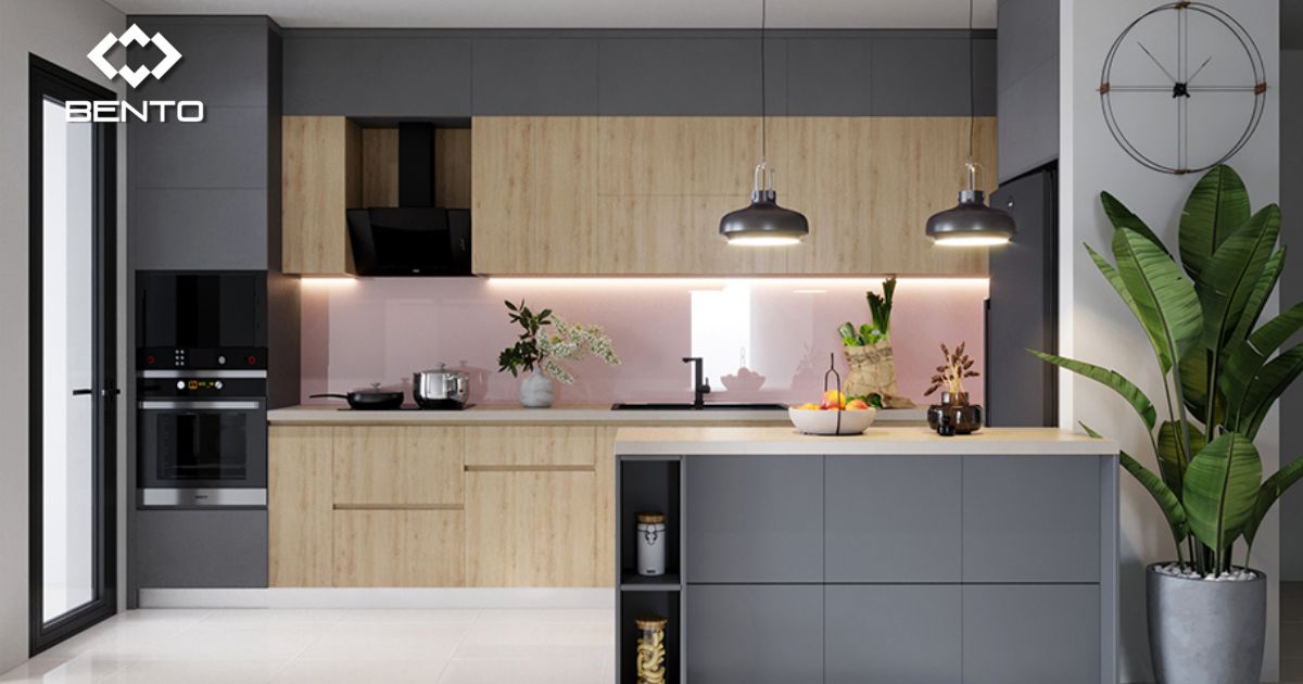 Phân tích ưu nhược điểm khi làm bếp đảo trong bộ tủ bếp nhựa và những lưu ý khi thiết kế