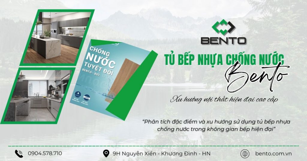 Phân tích đặc điểm và xu hướng sử dụng tủ bếp nhựa chống nước trong không gian bếp hiện đại