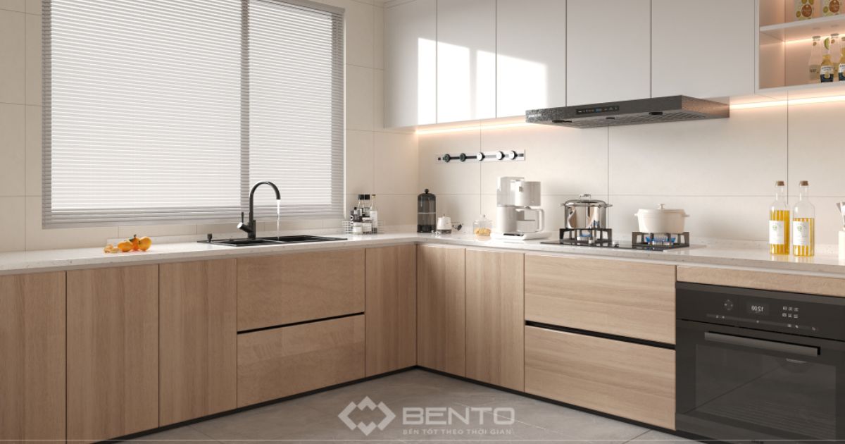Phân tích các lý do tủ bếp nhựa ngày càng được lựa chọn thay cho gỗ và vật liệu truyền thống trong không gian bếp