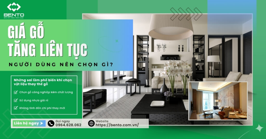 Gỗ tăng giá liên tục khiến người dùng tìm vật liệu thay thế phù hợp hơn. Xu hướng mới đang nghiêng về giải pháp bền, chống ẩm và ổn định chi phí lâu dài.