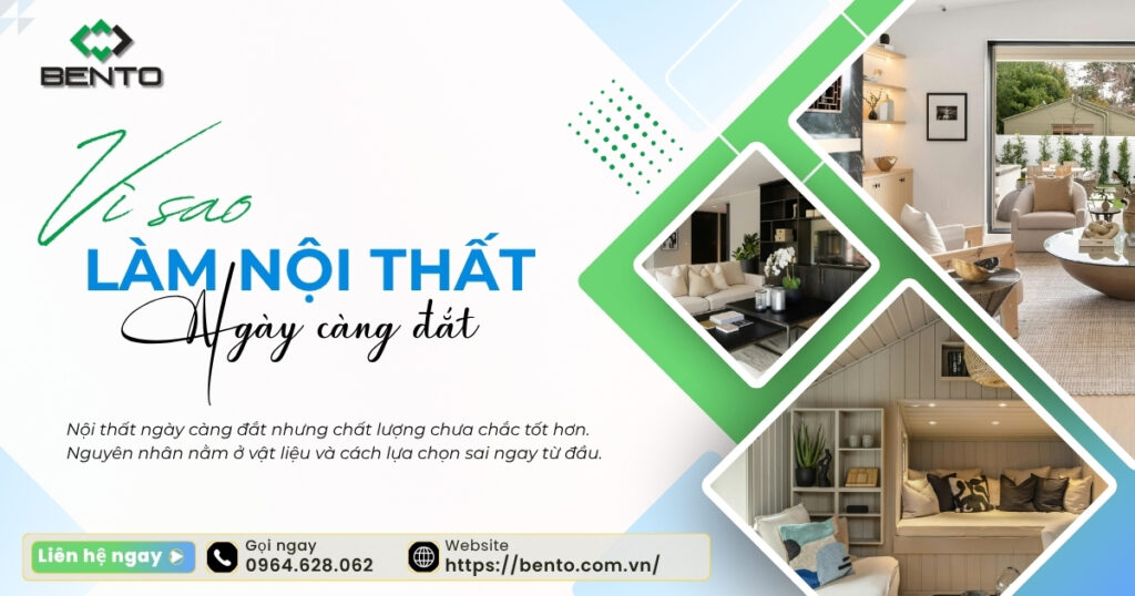 Nội thất ngày càng đắt nhưng chất lượng chưa chắc tốt hơn. Nguyên nhân nằm ở vật liệu và cách lựa chọn sai ngay từ đầu.