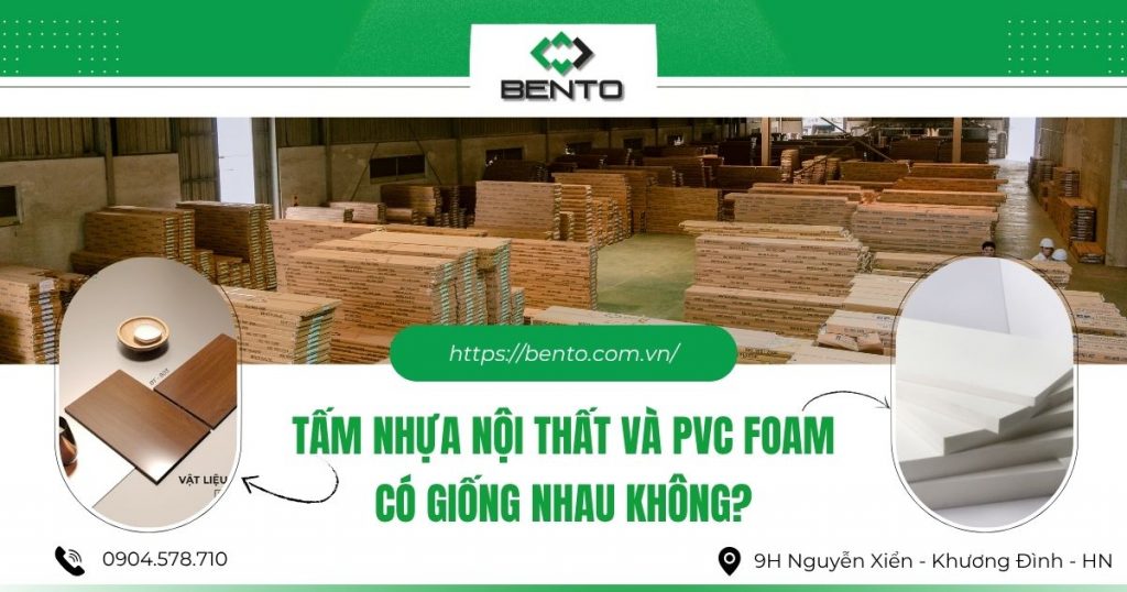 Tấm nhựa nội thất và PVC Foam có giống nhau không? Những điểm khác biệt cần biết