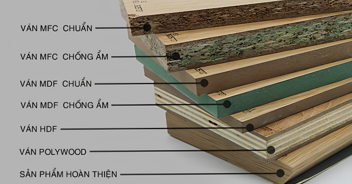 So sánh tấm nhựa VF với MDF, Plywood và gỗ công nghiệp về độ bền, khả năng chống nước, gia công và ứng dụng thực tế.