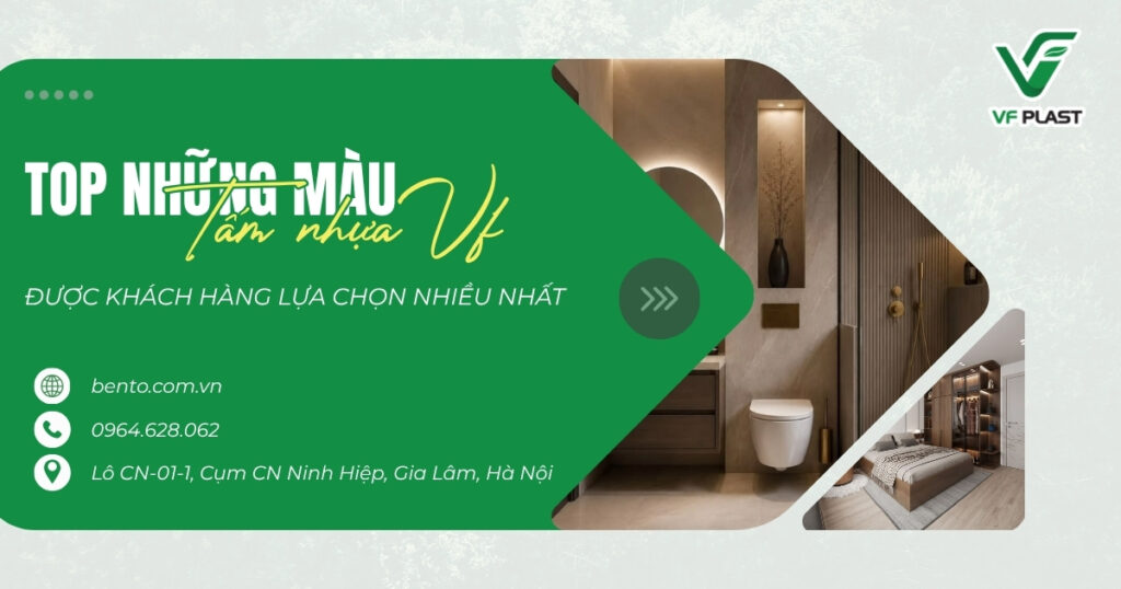 Khám phá những màu tấm nhựa VF được khách hàng lựa chọn nhiều nhất cho tủ bếp, tủ áo và các sản phẩm nội thất.